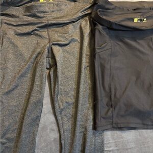 Bundle of 3 Gray and Black Athletic Leggings